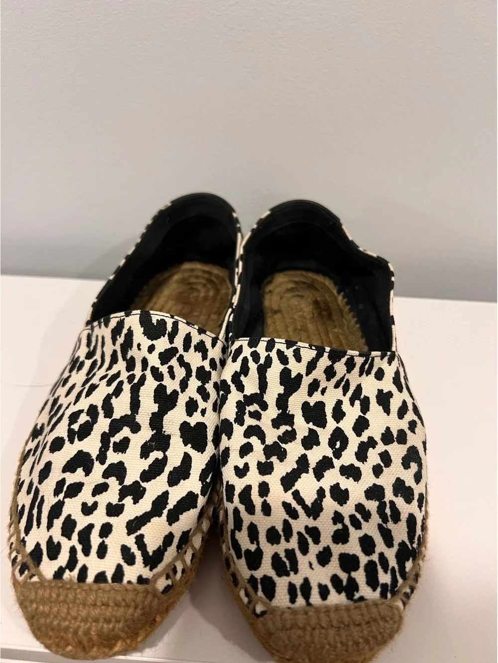 Saint Laurent Paris Leopard Print Espadrilles